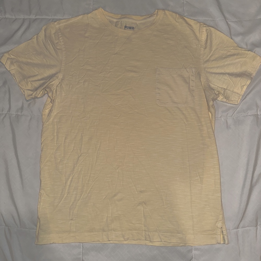 Joseph A Banks, Large, yellow short sleeve pocket T-shirt
